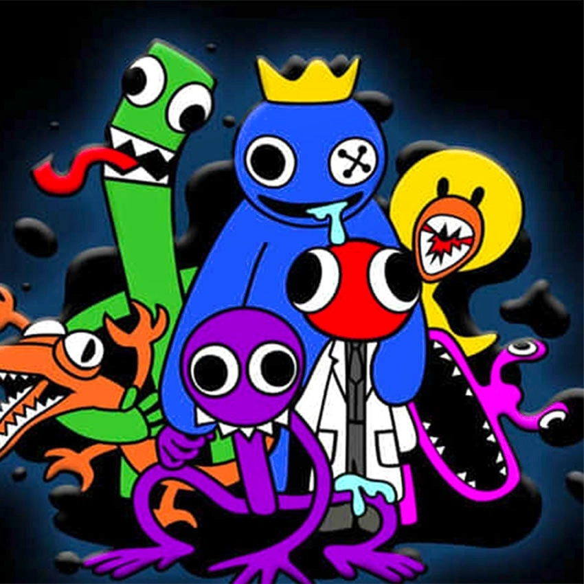 Rainbow Friends Sliding Puzzle